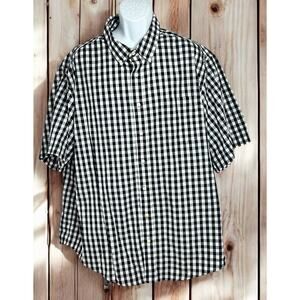 Faded Glory Buffalo Plaid Button Front Shirt Men's Size 3XL 954-56) Short Sleeve